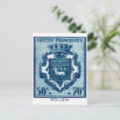 ヴィンテージコートオブアームズRouen，フランス ポストカード (スタンド正面)