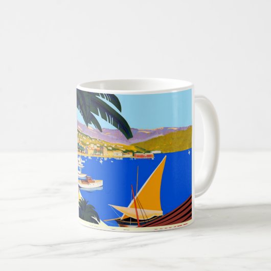 ヴィンテージコートダジュールヒバーエテバンドールタンブラー コーヒーマグカップ (正面右)