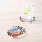 ヴィンテージコートダジュールビーチガール コースター (側面)