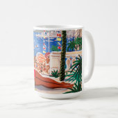 ヴィンテージコートダジュールビーチガール コーヒーマグカップ (正面右)