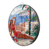 ヴィンテージコートダジュールビーチガール ダーツボード (正面右)