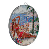 ヴィンテージコートダジュールビーチガール ダーツボード (正面左)