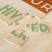 ヴィンテージコートダジュールフランスのオールドトラベルアート ジグソーパズル (側面)