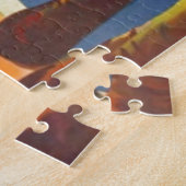 ヴィンテージコートダジュールフランスのオールドトラベルアート ジグソーパズル (側面)