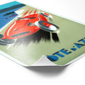 ヴィンテージコートダジュールフランスのリビエラレーシングP フォトプリント            (角)