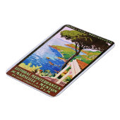 ヴィンテージコートダジュールフランスの旅行広告ポスター マグネット (左側)