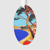 ヴィンテージコートダジュールフランスの旅行 オーナメント (正面)