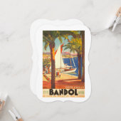 ヴィンテージコートダジュールフランスの旅行 カード (正面/裏面インサイチュ)