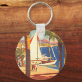 ヴィンテージコートダジュールフランスの旅行 キーホルダー (正面)