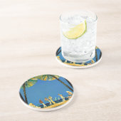 ヴィンテージコートダジュールフランスの旅行 コースター (側面)