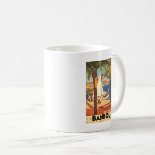 ヴィンテージコートダジュールフランスの旅行 コーヒーマグカップ (正面右)