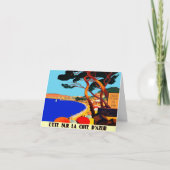 ヴィンテージコートダジュールフランスの旅行 シーズンカード (正面)