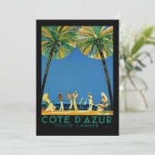 ヴィンテージコートダジュールフランスの旅行 シーズンカード (スタンド正面)