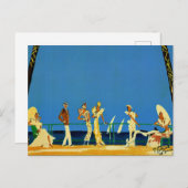 ヴィンテージコートダジュールフランスの旅行 シーズンポストカード (正面/裏面)