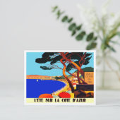 ヴィンテージコートダジュールフランスの旅行 シーズンポストカード (スタンド正面)