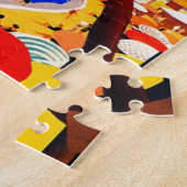 ヴィンテージコートダジュールフランスの旅行 ジグソーパズル (側面)