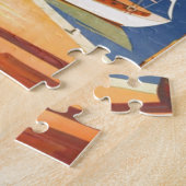 ヴィンテージコートダジュールフランスの旅行 ジグソーパズル (側面)