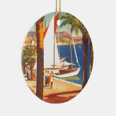 ヴィンテージコートダジュールフランスの旅行 セラミックオーナメント (右)