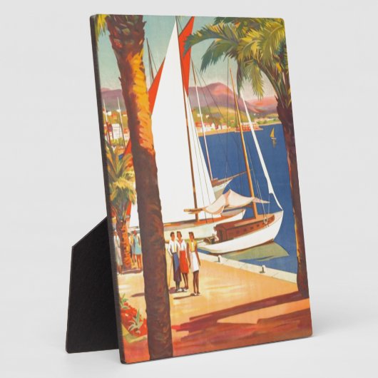 ヴィンテージコートダジュールフランスの旅行 フォトプラーク (側面)