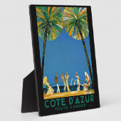 ヴィンテージコートダジュールフランスの旅行 フォトプラーク (側面)