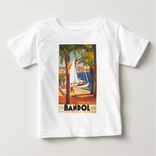 ヴィンテージコートダジュールフランスの旅行 ベビーTシャツ