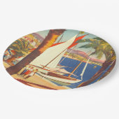 ヴィンテージコートダジュールフランスの旅行 ペーパープレート (アングル)