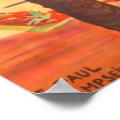 ヴィンテージコートダジュールフランスの旅行 ポスター (角)