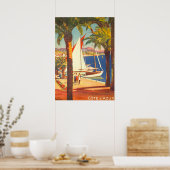 ヴィンテージコートダジュールフランスの旅行 ポスター (キッチン)