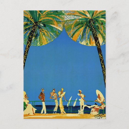 ヴィンテージコートダジュールフランスの旅行 ポストカード (正面)