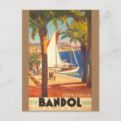ヴィンテージコートダジュールフランスの旅行 ポストカード (正面)