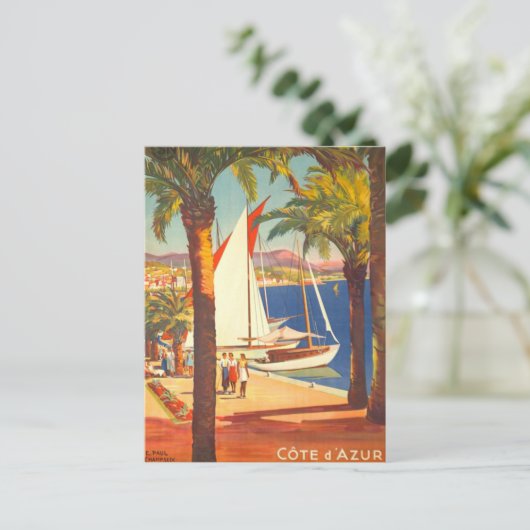 ヴィンテージコートダジュールフランスの旅行 ポストカード (スタンド正面)