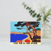 ヴィンテージコートダジュールフランスの旅行 ポストカード (スタンド正面)