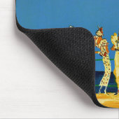 ヴィンテージコートダジュールフランスの旅行 マウスパッド (コーナー)