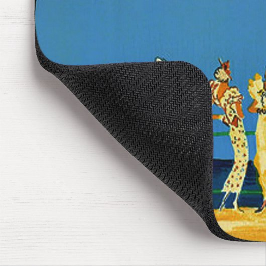 ヴィンテージコートダジュールフランスの旅行 マウスパッド (コーナー)