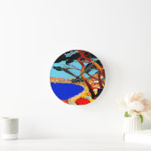 ヴィンテージコートダジュールフランスの旅行 ラウンド壁時計 (ホーム)