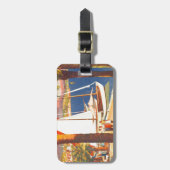 ヴィンテージコートダジュールフランスの旅行 ラゲッジタグ (正面縦)