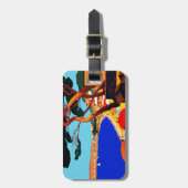 ヴィンテージコートダジュールフランスの旅行 ラゲッジタグ (正面縦)