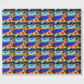 ヴィンテージコートダジュールフランスの旅行 ラッピングペーパー (フラット)