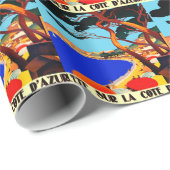 ヴィンテージコートダジュールフランスの旅行 ラッピングペーパー (ロールコーナー)