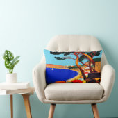 ヴィンテージコートダジュールフランスの旅行 ランバークッション (椅子)