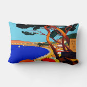 ヴィンテージコートダジュールフランスの旅行 ランバークッション (裏面)