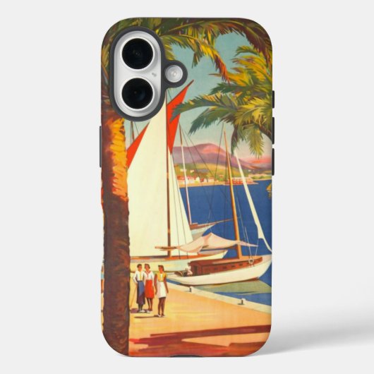 ヴィンテージコートダジュールフランスの旅行 Case-Mate iPhoneケース (裏面)