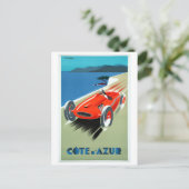 ヴィンテージコートダズールリビフランスのエラレーストラベルP ポストカード (スタンド正面)