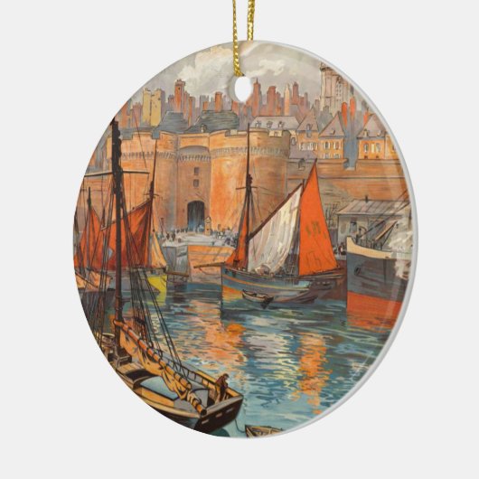 ヴィンテージコートデメラウドサンマロポートツーリズム セラミックオーナメント (左)