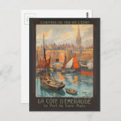 ヴィンテージコートデメラウドサンマロポートツーリズム ポストカード (正面/裏面)