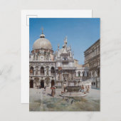 ヴィンテージコートヤードザドージュパレスヴェニス ポストカード (正面/裏面)