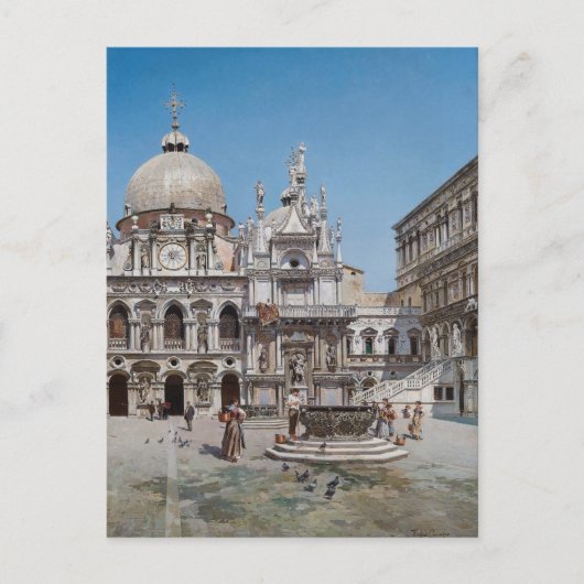 ヴィンテージコートヤードザドージュパレスヴェニス ポストカード (正面)
