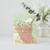 ヴィンテージコーパスクリスティテキサス州の地図（1951年） ポストカード (スタンド正面)