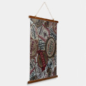 ヴィンテージコーヒラベル 吊り下げ型タペストリー (傾斜あり)