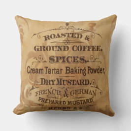 ヴィンテージコーヒーとスパイス素朴およびスタイリッシュ クッション